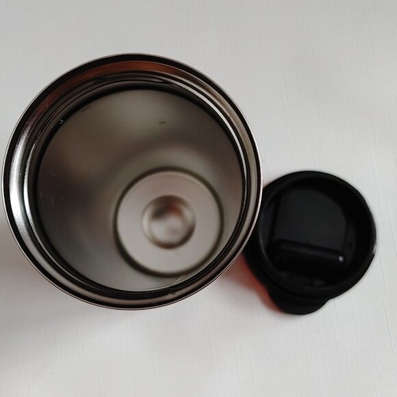 KEURIG STAINLESS STEEL TUMBLER 14 oz FACETED Travel Mug Ruby Red - Picture 5 of 6